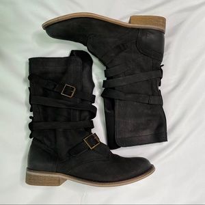 SPM Vintage Black Slip on Boots